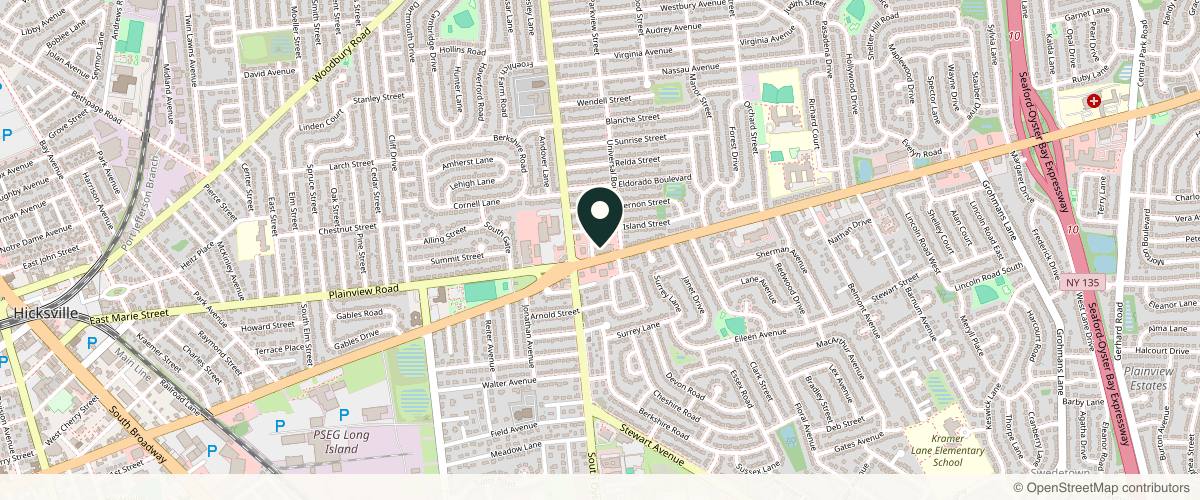 Map showing MDCS Dermatology: Medical Dermatology and Cosmetic Surgery in Long Island, New York