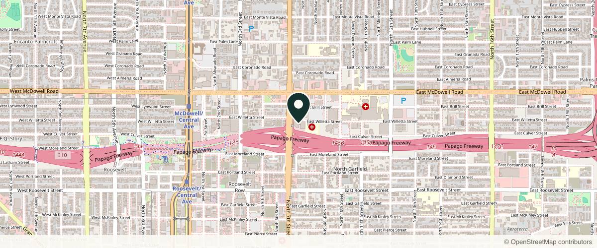 Map showing Medical Dermatology Specialists Phoenix in Phoenix, Arizona