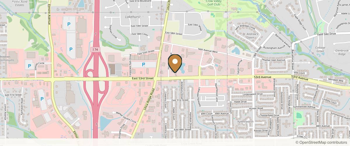 Map showing MercyOne Genesis Plastic Surgery in Des Moines, Iowa
