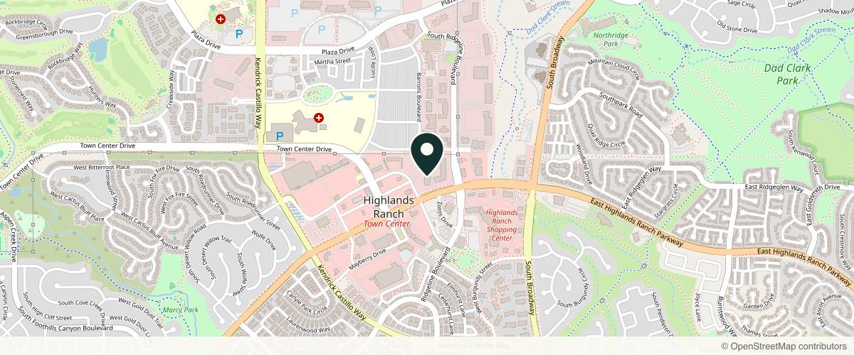 Map showing Mia Aesthetics Denver in Highlands Ranch, Colorado