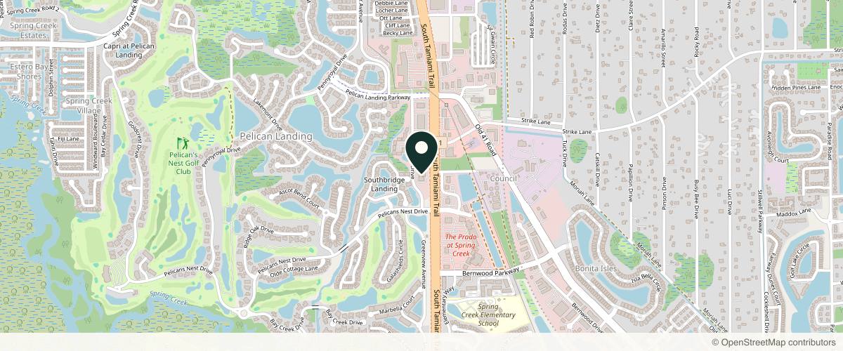 Map showing Mia Bella Aesthetics & Wellness in Bonita Springs, Florida