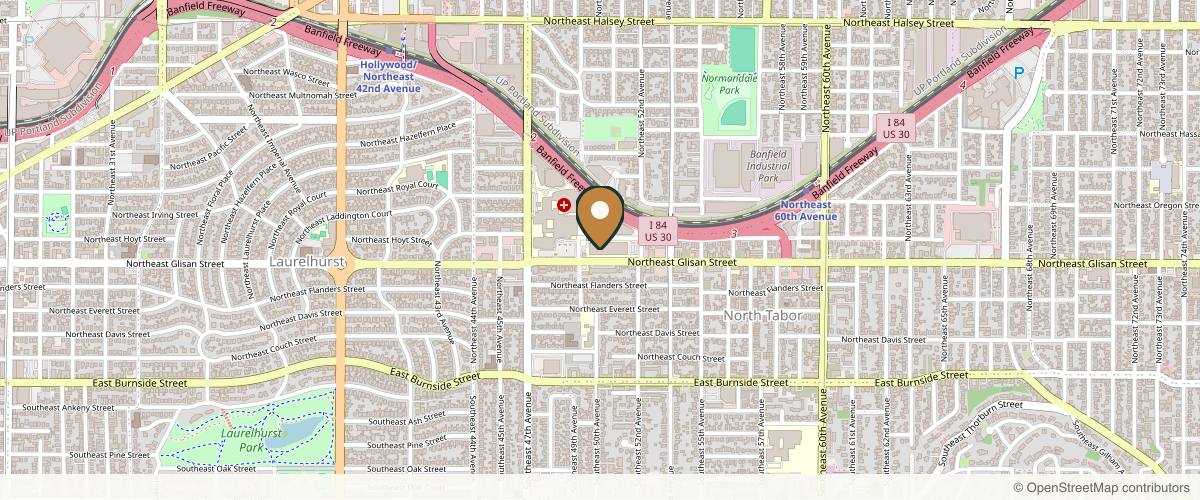 Map showing Mia E. Skourtis, M.D. - Plastic & Reconstructive Surgery in Portland, Oregon