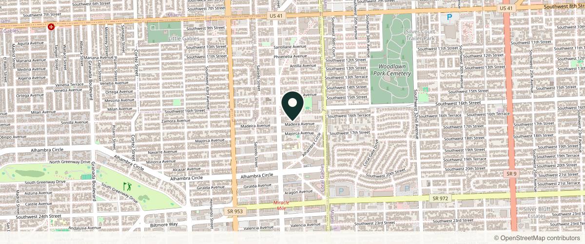 Map showing Miami Derm: Anna Chacon, MD in Miami, Florida