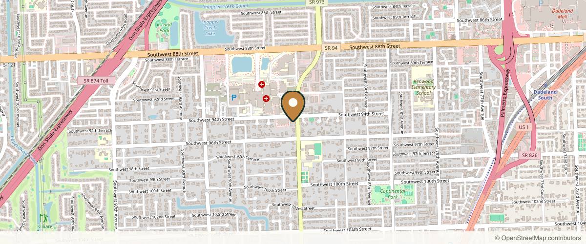 Map showing Miami Plastic Surgery in Miami, Florida
