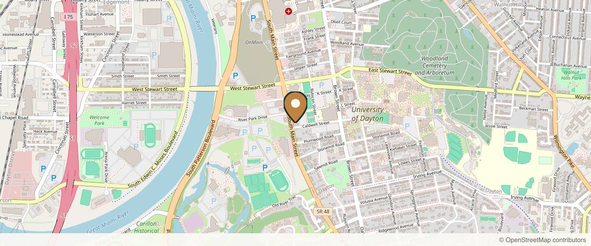 Map showing Miami Valley Plastic Surgeons | DOCS Dermatology (Dayton) in Springfield, Ohio