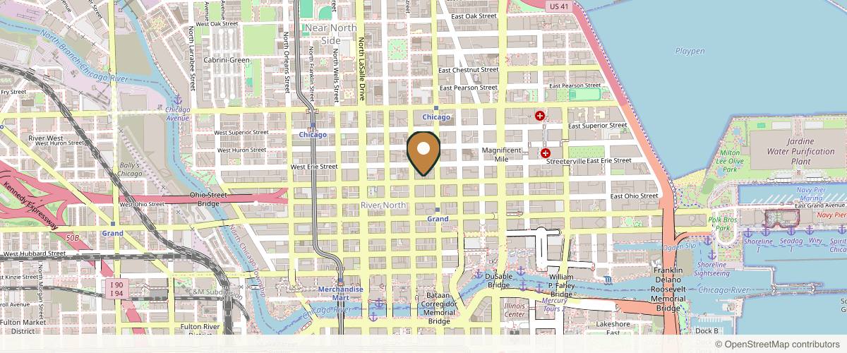 Map showing Michael Horn Plastic Surgery & Med Spa in Chicago, Illinois