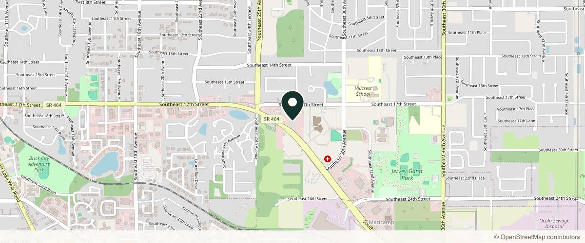 Map showing Michael J. Freeman M.D, P.A. in Ocala, Florida