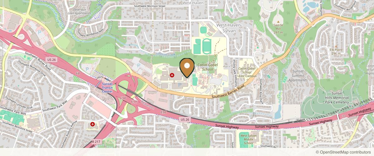 Map showing Michael Schmitt, MD in Portland, Oregon