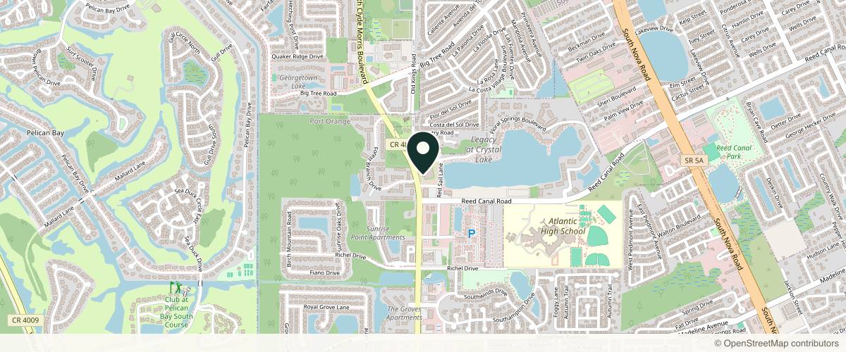 Map showing Michel C Samson, MD, FACS, PLLC in Daytona Beach, Florida