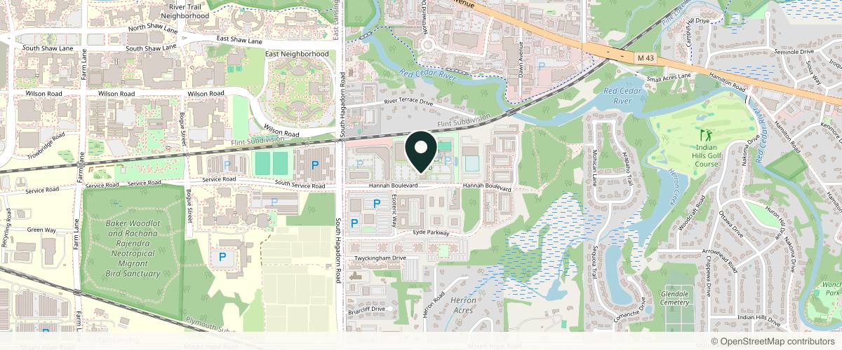 Map showing Michigan Plastic Surgery in Lansing, Michigan