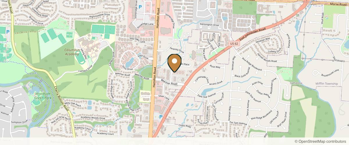 Map showing Midwest Breast & Aesthetic Surgery in Columbus, Ohio