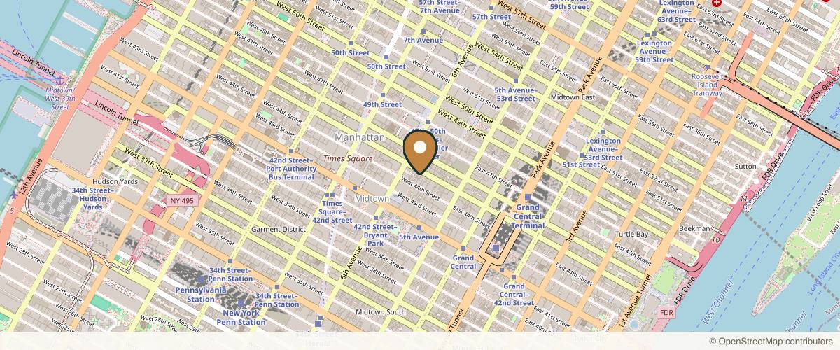 Map showing Millennial Plastic Surgery in New York, New York