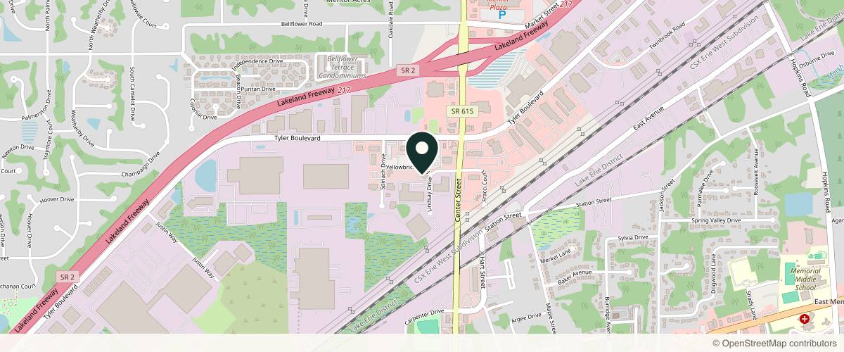 Map showing Miriam Finkel, MD in Cleveland, Ohio
