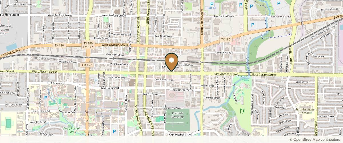 Map showing MJ Magic Body Sculpting & Glam in Arlington, Texas