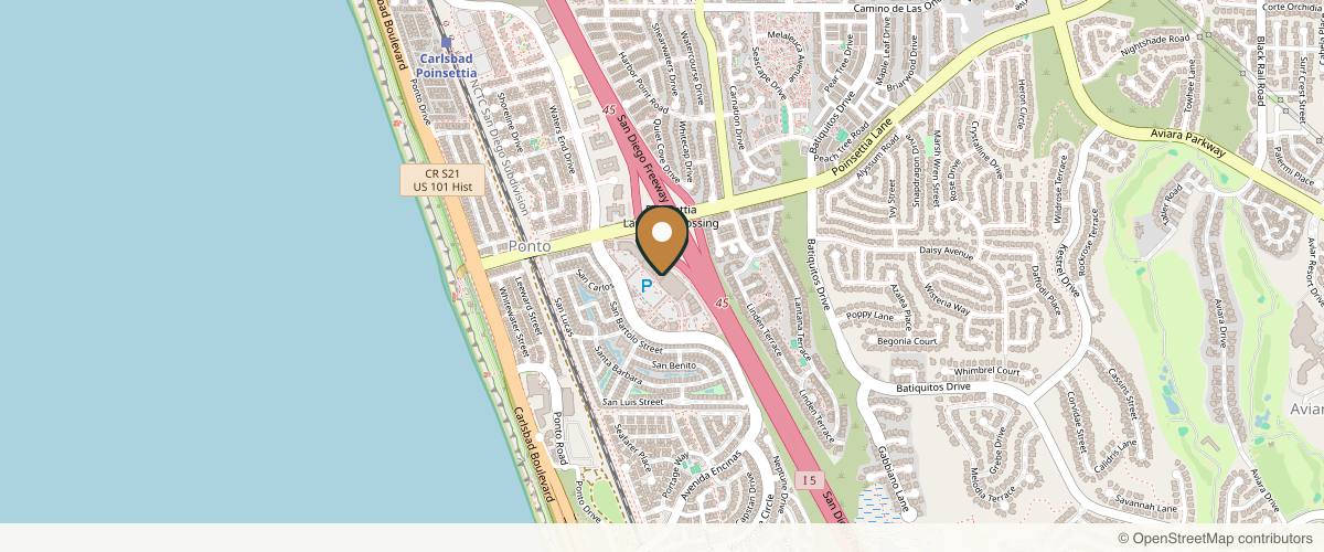 Map showing Modern Beauty Aesthetics and Wellness in Carlsbad, California