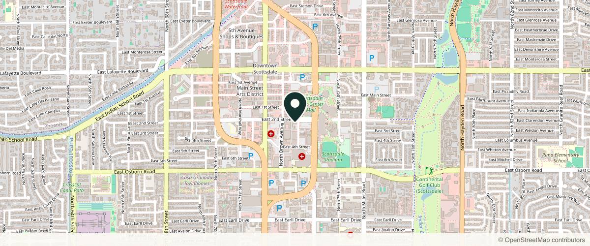 Map showing MODERN Dermatology in Scottsdale, Arizona