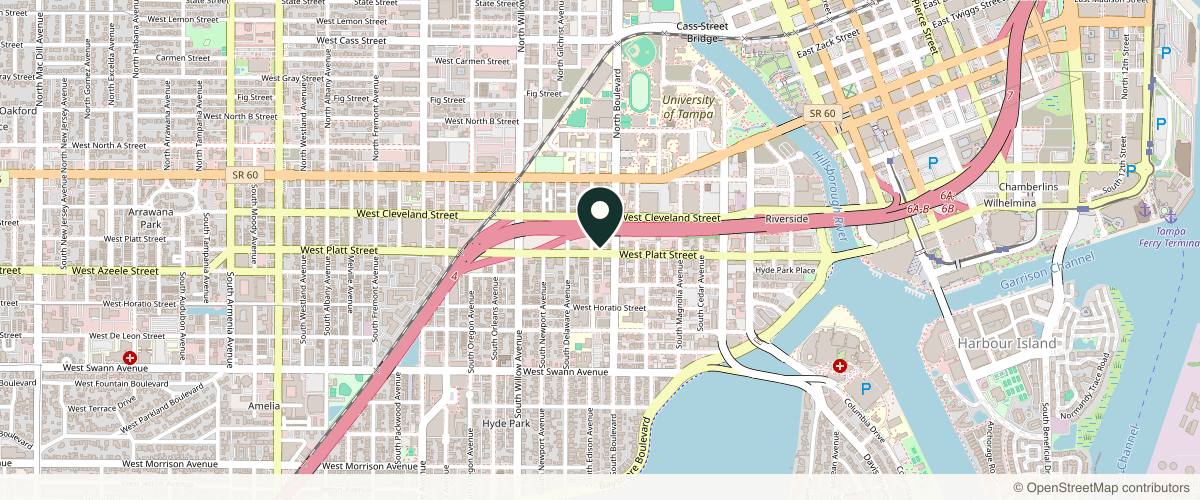 Map showing Modern Dermatology in Tampa, Florida