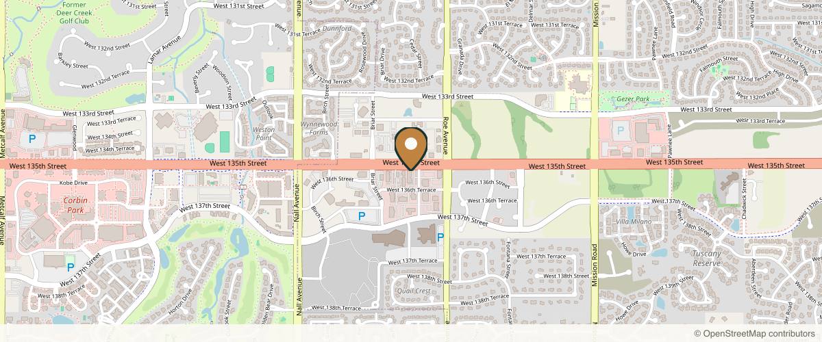 Map showing Monarch Plastic Surgery in Kansas City, Missouri
