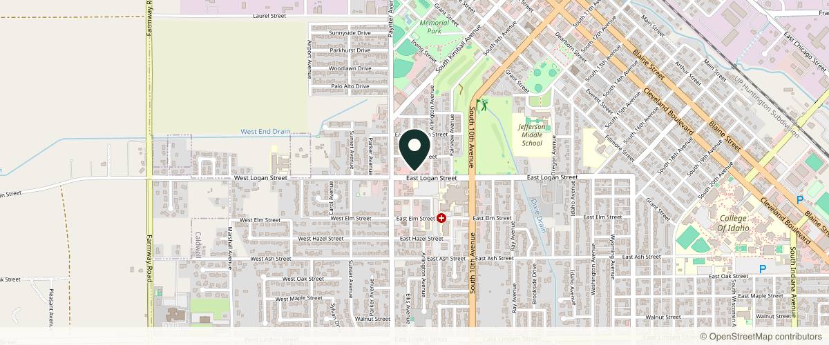 Map showing Mountain Pine Dermatology, PLLC in Boise, Idaho