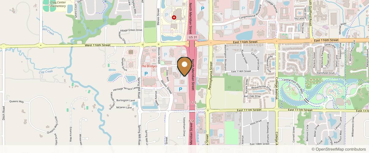 Map showing My Plastic Surgery Group in Indianapolis, Indiana