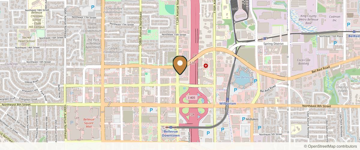 Map showing Naficy Plastic Surgery & Rejuvenation Center in Seattle, Washington