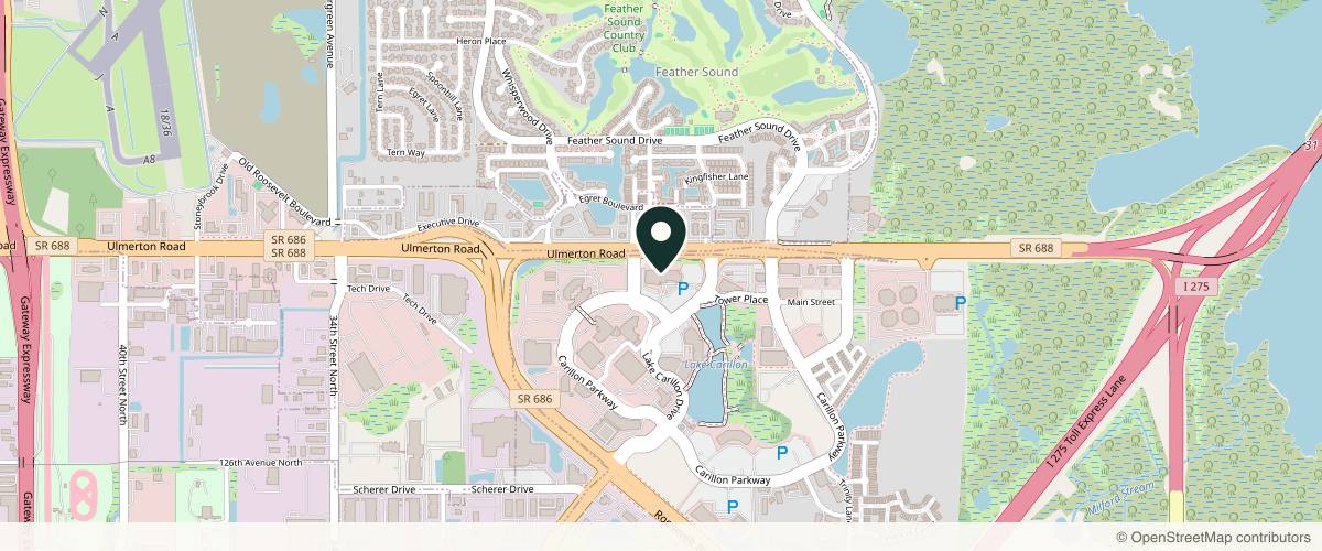 Map showing Narasimhan Plastic Surgery in Clearwater, Florida