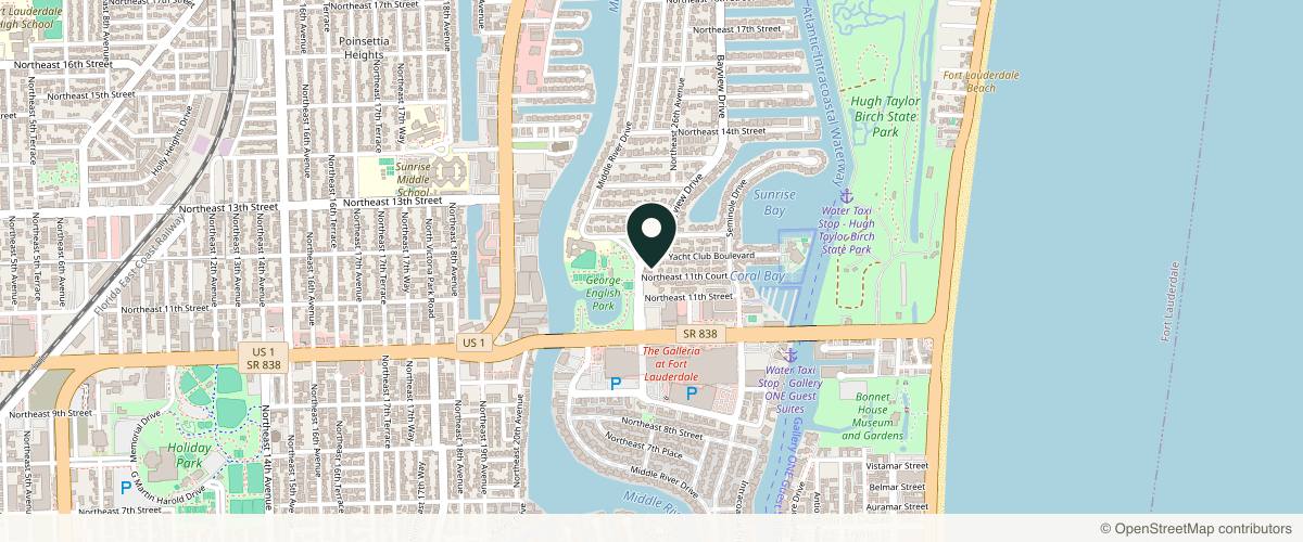 Map showing Natura Dermatology & Cosmetics - Emsculpt Neo, Emface & Emsella Center in Fort Lauderdale, Florida