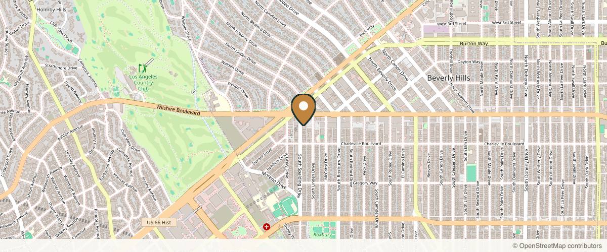 Map showing Nazarian Plastic Surgery - Dr. Sheila Nazarian in Los Angeles, California