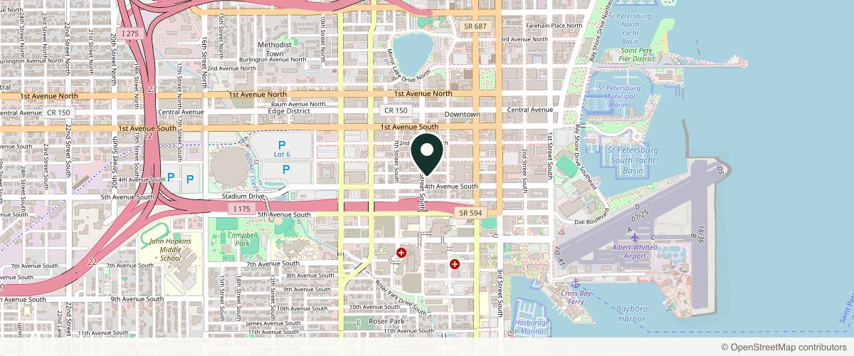 Map showing Nelson Dermatology in Tampa, Florida