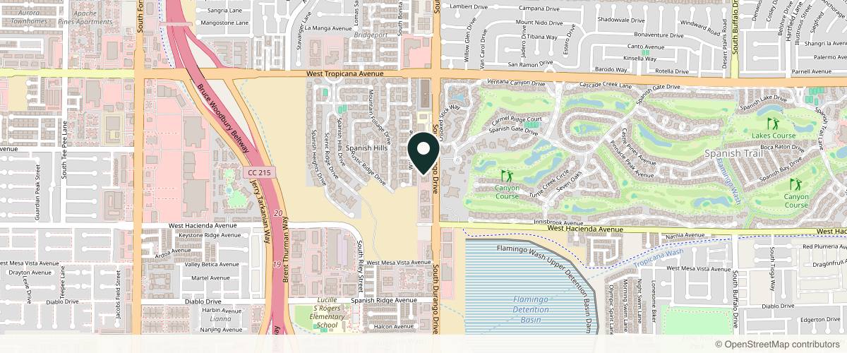 Map showing Nevada Skin Institute in Las Vegas, Nevada