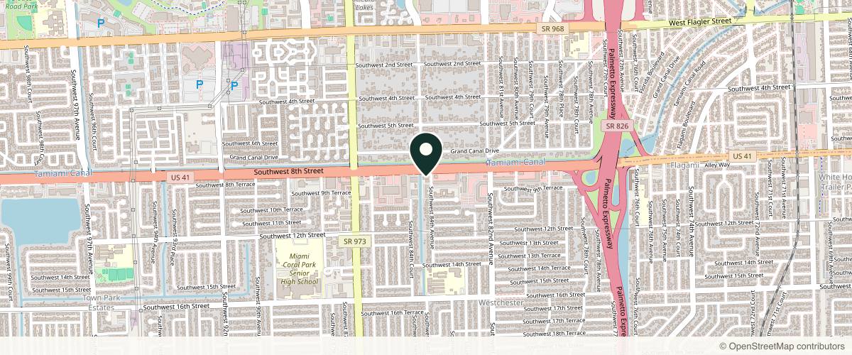 Map showing New Life Plastic Surgery in Doral, Florida