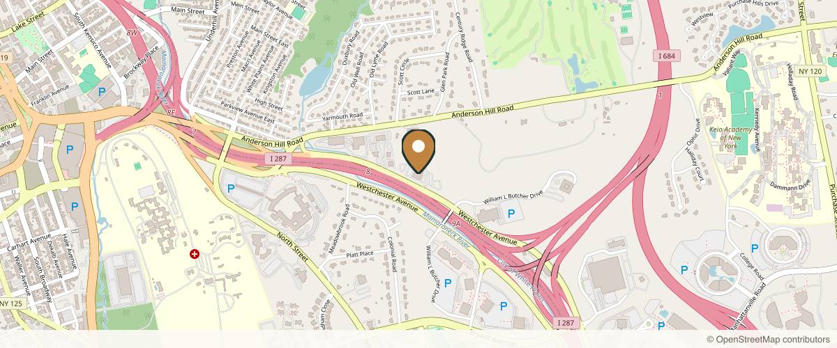 Map showing New York Eye and Face Oculoplastic Surgery in White Plains, New York