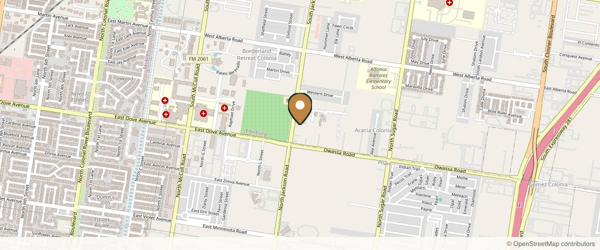Map showing Nobu Medical Spa in McAllen, Texas