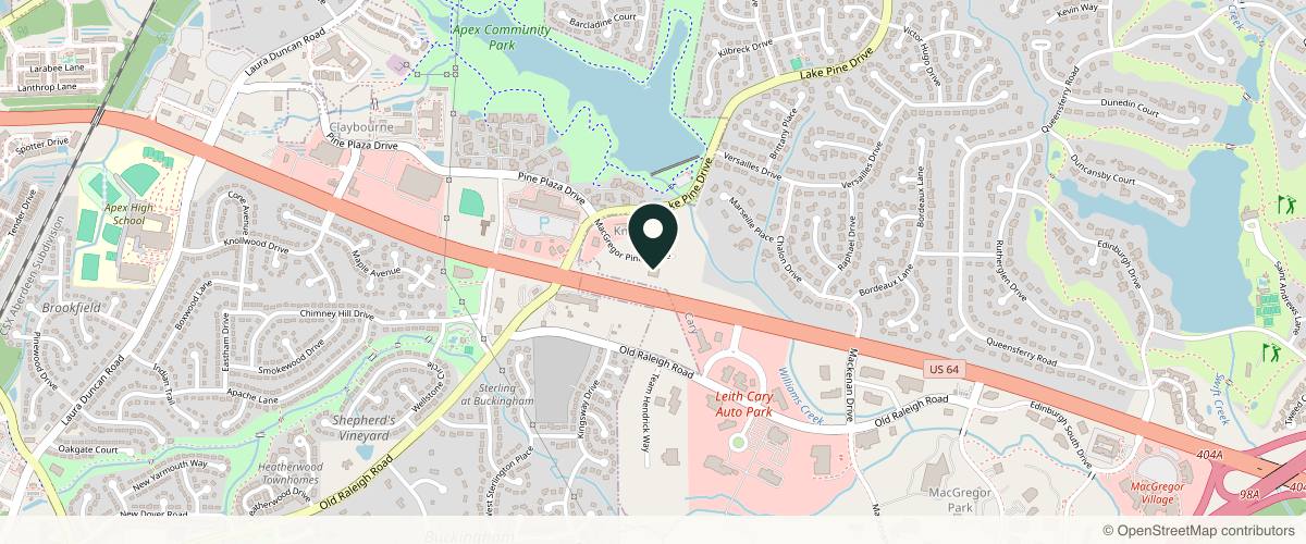Map showing Noor Dermatology and Aesthetics in Cary, North Carolina