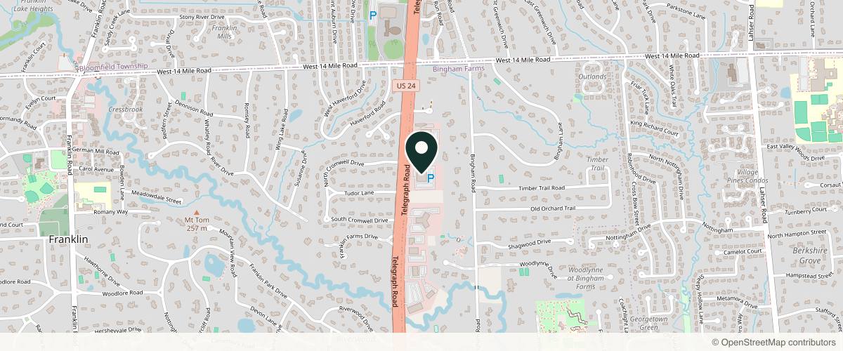 Map showing Northwest Dermatology Group in Detroit, Michigan