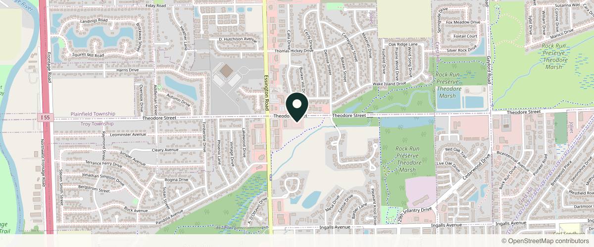 Map showing Oak Dermatology in Naperville, Illinois