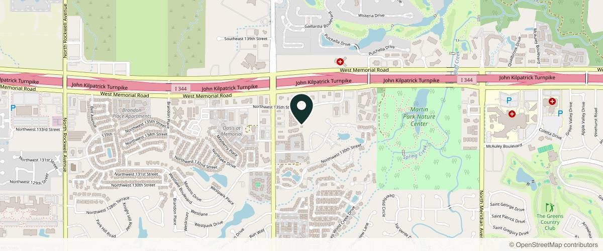 Map showing Oklahoma Plastic Surgeons in Edmond, Oklahoma