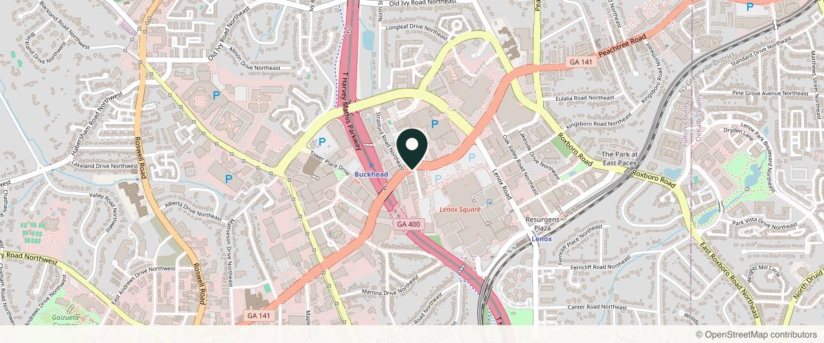 Map showing Olansky Dermatology & Aesthetics in Atlanta, Georgia