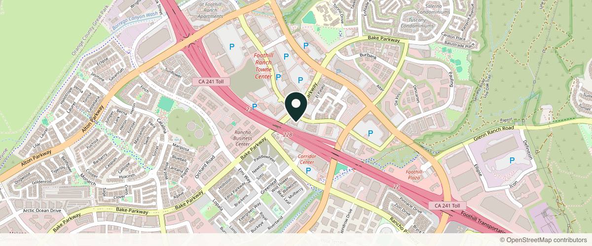 Map showing Omeed Ahadiat MD in Irvine, California