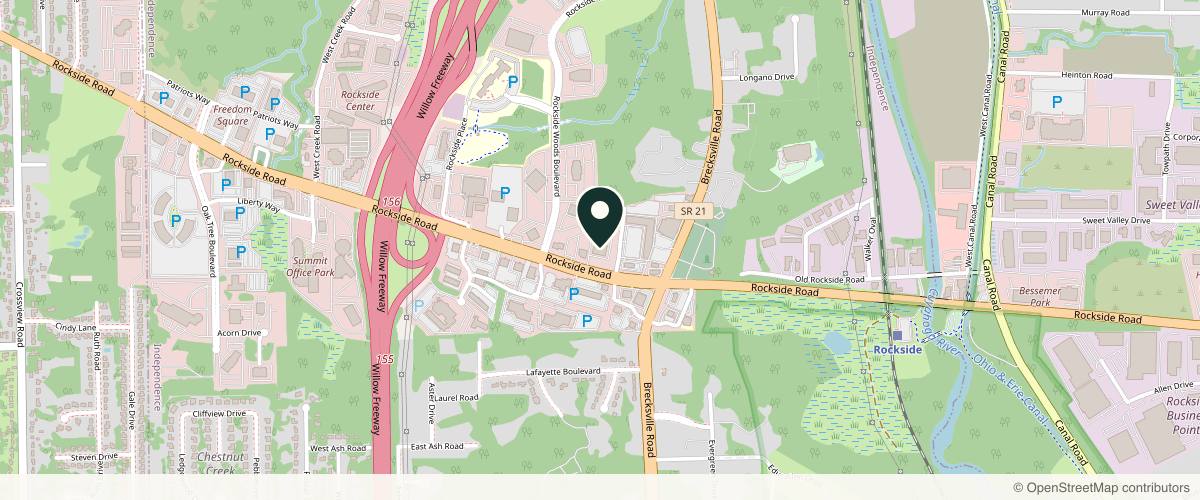 Map showing Optima Dermatology & Medical Aesthetics in Cleveland, Ohio