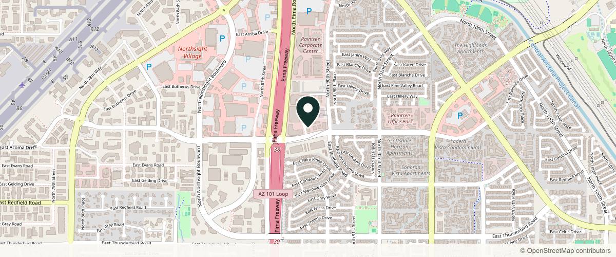 Map showing Pablo Prichard, MD in Scottsdale, Arizona