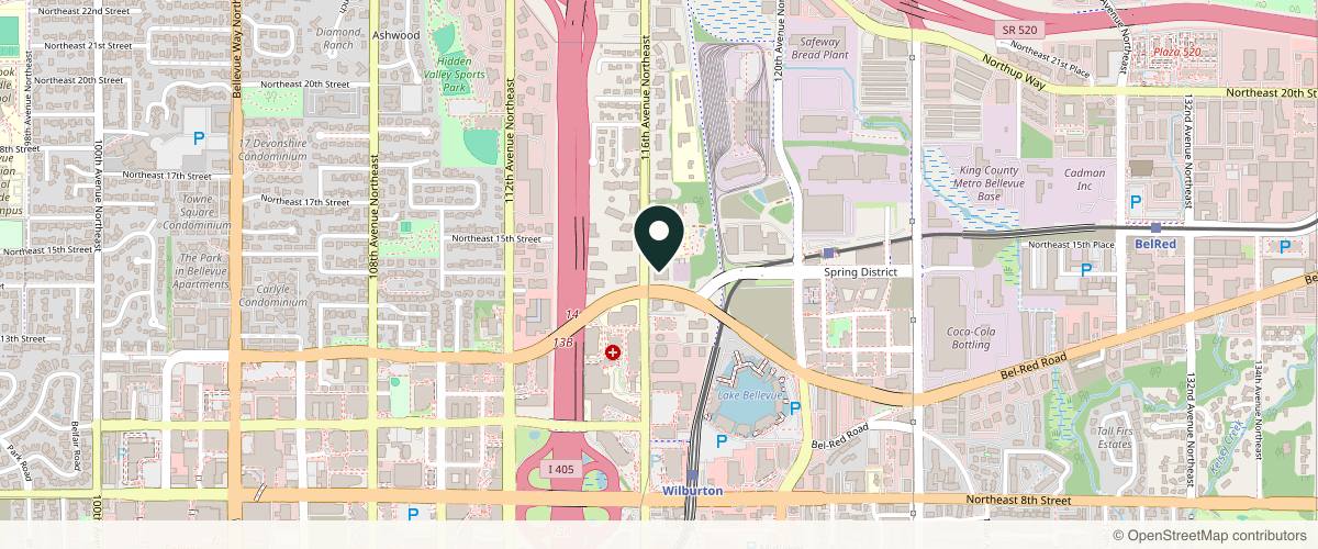 Map showing Pacific Oculofacial Plastic Surgery - Holly Chang MD FACS in Redmond, Washington