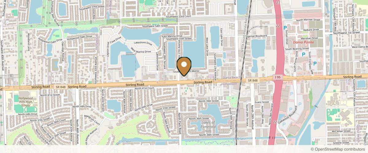 Map showing Palmer Cosmetic Surgery in Fort Lauderdale, Florida