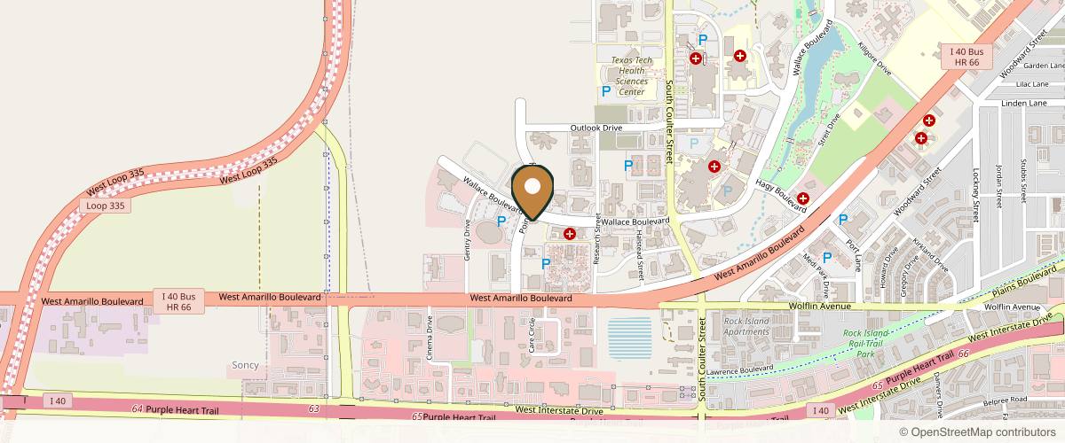 Map showing Panhandle Plastic Surgery: Elise May MD in Amarillo, Texas