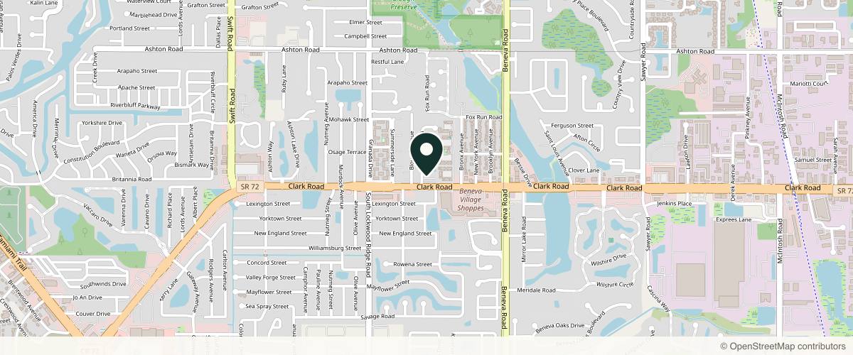 Map showing Paradise Dermatology in Sarasota, Florida