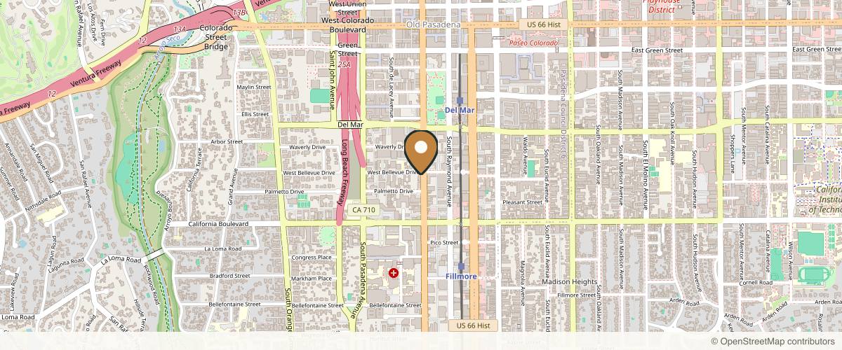 Map showing Pasadena Plastic Surgery: Michael Schwartz, MD in Pasadena, California