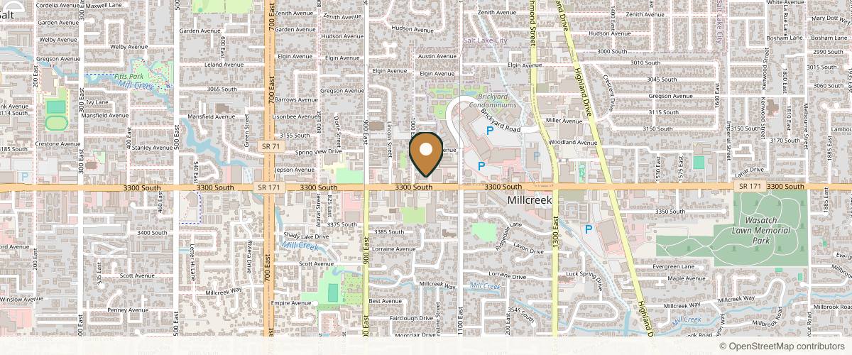 Map showing Patel Plastic Surgery | Eyelid Surgery, Facelift in Salt Lake City, Utah