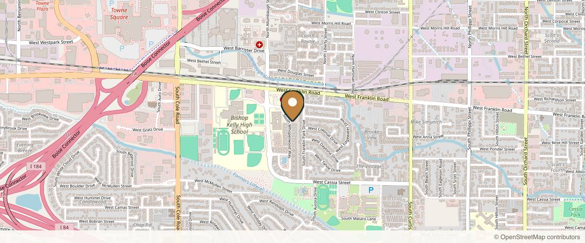 Map showing Patrick Cole, MD: Boise Plastic Surgery Boise Hand Center PLLC in Boise, Idaho