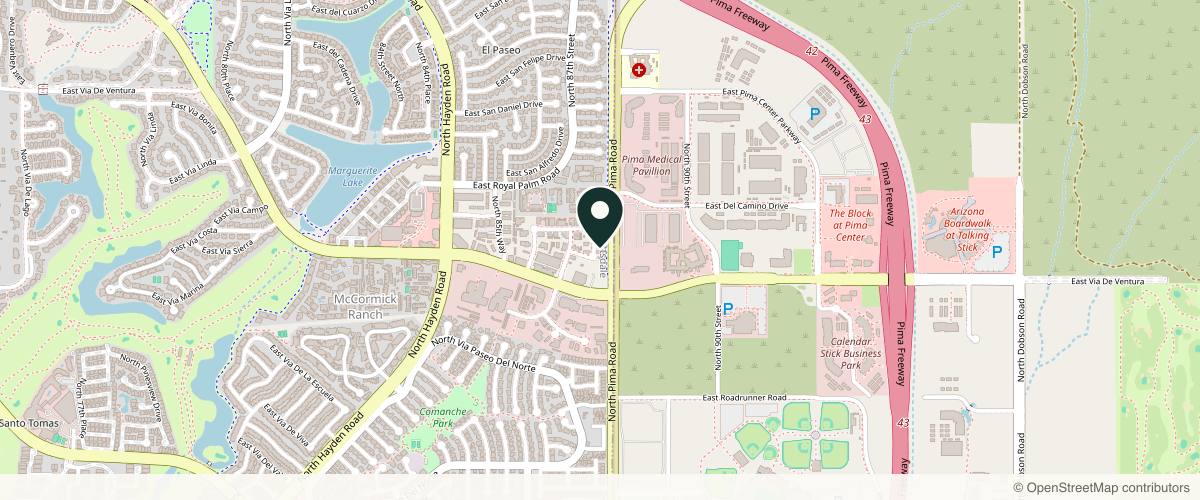 Map showing Patti Flint MD PC FACS in Scottsdale, Arizona