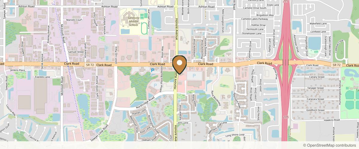 Map showing Paul Brannan, MD: Aesthetic Eye & Surgical Arts in Sarasota, Florida